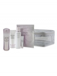 A brightening solution to target spots and promote a luminous, glowing complexion. This White Lucent Intensive Spot Targeting set includes: Full size White Lucent Intensive Spot Targeting Serum+, 1.7 oz. White Lucent Brightening Cleansing Foam, 2.5 oz. White Lucent Brightening Balancing Softener, 0.17 oz. White Lucent Brightening Eye Treatment, and one application of the White Lucent Intensive Brightening Mask.