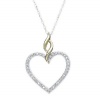 Diamond Heart Pendant (silver)