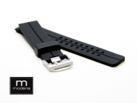 22mm Double Tang Modena Italian Rubber Dive Watch Band Fits LuminoxSeries: 3000 Original Navy SEAL Dive Series, etc.