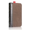 EC TECHNOLOGY 5 in 1 Genuine handmade leather case for iphone 5 Brown color