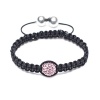 Bling Jewelry Childrens Shamballa Inspired Bracelet Light Pink Crystal Bead 10mm