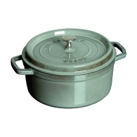 Staub Mini .25 Quart Round Cocotte, Graphite Grey