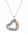 Effy Jewlery Modern Diamond Heart Pendant, .18 TCW