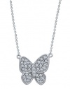 Effy Jewlery 14K White Gold Butterfly Diamond Pendant, .37 TCW