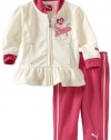 Puma - Kids Baby-Girls Newborn Fashion Tricot Set, Egret, 3-6 Months