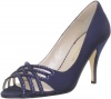 Caparros Women's Charmaine Open-Toe Pump,Blue,8 M US