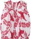 Little Ella Baby-girls Infant Pajaro Print Romper, Flirt, 6-12 Months