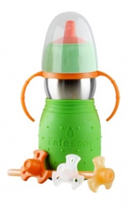 The Safe Sippy 2 2-in-1 Sippy to Straw Bottle, Green