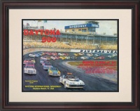 NASCAR Framed 8.5 x 11 Daytona 500 Program Print Race Year: 23rd Annual - 1981