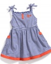 GUESS Kids Girls Baby Girls Striped Dress Set (12-24M), STRIPE (24M)