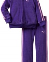 Puma - Kids Girls 2-6X Velour Set, Princes Purple, 4