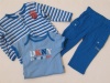 Dkny Sweatsuit Cargo Pants 3-piece Set Baby/boy Size 3-6 Months Blue