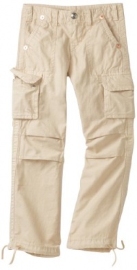 True Religion Boys 8-20 Isaac Big T Stitch Cargo Pant, Khaki, 12