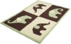 Carter's Green Elephant Rug, Green/Choc, 30 X 40