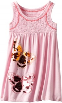 Design History Girls 2-6X Butterfly Dress, Pink Cloud, 2T