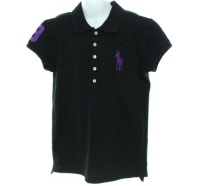 Ralph Lauren Large Pony Polo Shirt Black Large 12-14