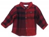 Burberry Boys Classic Check Travis Button Down Shirt (6M, Military Red)