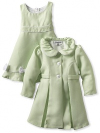 Bonnie Jean Girls 2-6X Coat Set, Green, 4T