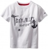 Tommy Hilfiger Boys 2-7 Short Sleeve Vaughn Tee, White, 6 Regular