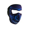 ZANheadgear Neoprene Skull Face Mask (Blue Chrome)