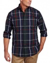 Nautica Men's Long Sleeve Wrinkle Resistant Poplin Plaid