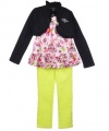 Calvin Klein Cassat 3-Piece Outfit (Sizes 2T - 4T) - colors as shown, 3t