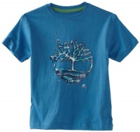 Timberland Boys 2-7 Cool Bubble Ringer Tee, Blue, 6