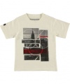 Sean John City Grid T-Shirt (Sizes 4 - 7) - off white, 4