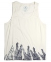 Heed the call of the wild in your warm-weather wardrobe with this cool graphic tank from Triple Fat Goose.