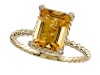 Genuine Citrine Ring by Effy Collection® in 14 kt Yellow Gold Size 4.5