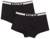 Papi Mens Cotton Stretch 2-Pack Brazilian Trunk, Black, X-Large