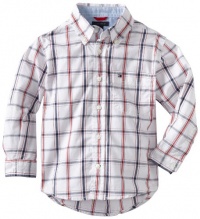 Tommy Hilfiger Boys 2-7 New Vineyard Shirt, Classic White, 6/Regular