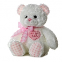 Aurora Plush Baby 14 inches  Pink My First Teddy Bear