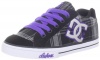 DC Kids Chelsea TX Skate Shoe (Little Kid/Big Kid),Black/Purple,6.5 M US Big Kid