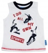 Sweet & Soft Baby-boys 6-24M Infant White Skateboard Tank Top