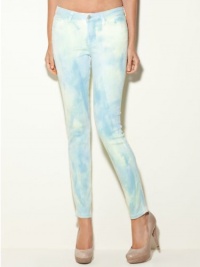 GUESS Brittney Ankle Skinny Tie-Dye Jeans, YELLOW RAVE WASH (24)