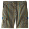 Kitestrings Boys 2-7 Cargo Pocket Short, Green Multi Plaid, 4