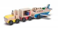 Melissa & Doug Whittle World Plane and Luggage Carrier Set