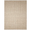 Jute Rug - 4' x 6' - Zatar Ribbed Loop Pile Natural Wool and Jute Area Rug in Ivory / Beige - AMB0308-0046