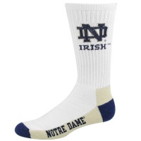 NCAA Notre Dame Fighting Irish Men's Crew Socks, Large