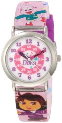 Nickelodeon Dora the Explorer Kids' DTEKQ1045 Time Teacher Watch