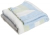 Carters Super Cozy Striped Blanket, Blue