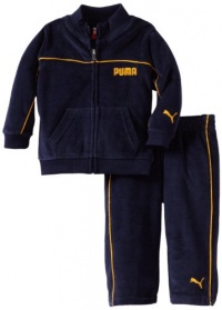 Puma - Kids Baby-Boys Infant Promo Velour Set, Yellow, 12 Months