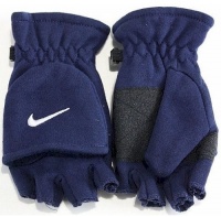 Nike Kids Boy's 4/7 Convertible Gloves (Obsidian)