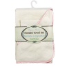 Bumkins Organic Cotton Hooded Towel Set - Rose Satin Trim