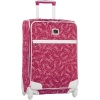 Diane Von Furstenberg Luggage Color On The Go 24 Inch Custom Expandable Spinner, Fuschia/White, One Size