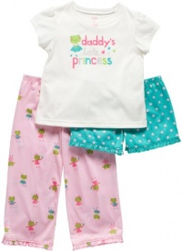 Carter's Toddler 3 Pc Poly PJ Set - Daddy's Little Princess-5T