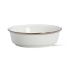 Lenox Solitaire White Platinum Banded Bone China Fruit Bowl