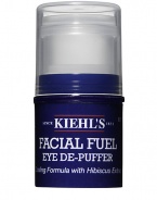 Formulated with refreshing hibiscus tea to reduce swelling, and caffeine to minimize puffiness. Helps revive and awaken tired eyes. This formula also contains rhodiola, known to detoxify and help fight fatigue to reduce the appearance of dark circles. The Eye De-Puffer utilizes natural moisturizers,including honey, to quench dry under eyes with gentle yet rich hydration made specifically to treat the eye area.