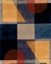 Area Rug 2x12 Runner Contemporary Blue Color - Momeni New Wave Rug from RugPal